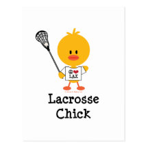 Lacrosse Chick Postcard
