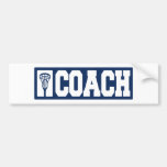 Lacrosse Coach - blue Bumper Sticker