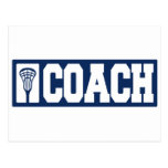 Lacrosse Coach - blue Postcard