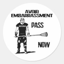 Lacrosse Defence Pass Sticker