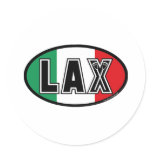 Lacrosse Flag Italy Sticker