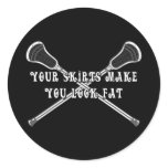 Lacrosse Girls Fat Sticker