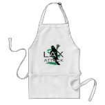 Lacrosse Girls LAX Attack Green Aprons