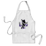 Lacrosse Girls LAX Attack Purple Apron