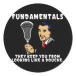 Lacrosse Humour FundaDouche Sticker