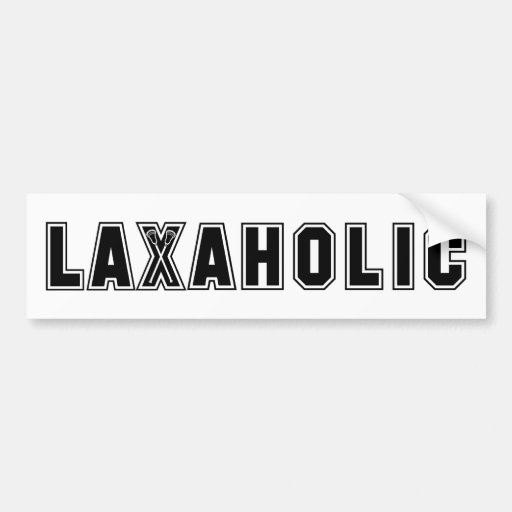 Lacrosse Humour Laxaholic2 Bumper Sticker