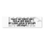 Lacrosse Humour Sticks Bumper Sticker