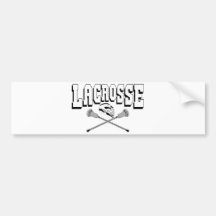 Lacrosse LaxHelmSticks Bumper Sticker
