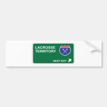 Lacrosse Next Exit Bumper Stickers
