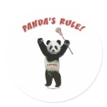 Lacrosse Panda's Rule stickers