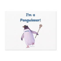 Lacrosse Penguin Post Card