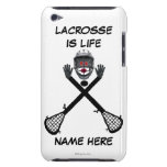 Lacrosse Player Cartoon iPod Touch Case-Mate Case