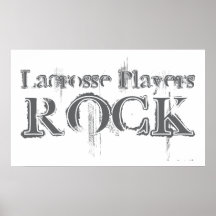 Lacrosse Players Rock Posters