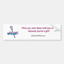Lacrosse Stick Blue Bumper Stickers