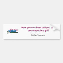 Lacrosse Stick in Green Bumper Sticker