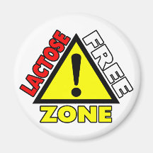 Lactose Free Zone (Dairy Free) Magnet