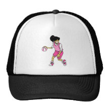 lacy basketball player trucker hat