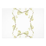 Lacy frame using scanned Florida wildflowers Personalized Invitation