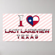 Lacy Lakeview, Texas Poster