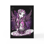 Lacy Pink Fairy Valentines Day Card
