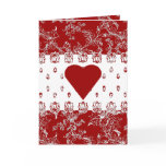 Lacy Red Valentine Card
