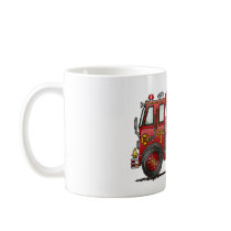 Ladder Fire Truck Firefighter Coffee Mug