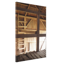 Ladder Loft & Rafters Old Barns Rural Photo Gallery Wrap Canvas