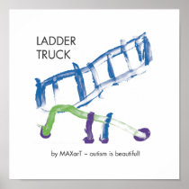Ladder Truck by MAXarT Print