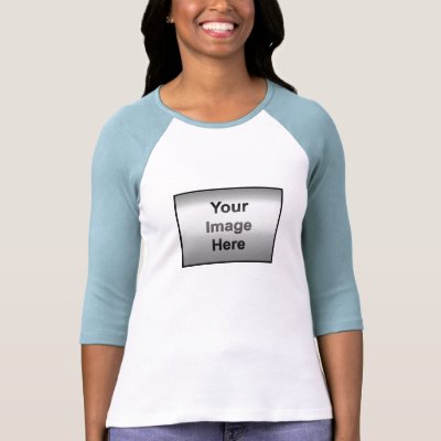 Ladies 3/4 Sleeve Raglan Fitted Tee Shirt by pizap_store