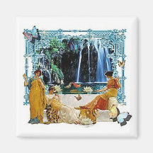 Ladies by the water fridge magnet