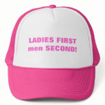 LADIES FIRST MEN SECOND hats