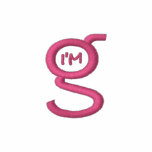 Ladies Fitted Polo w Pink Logo embroidered shirts