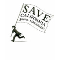 Ladies' Fitted T-Shirt Save CA School LIbraries