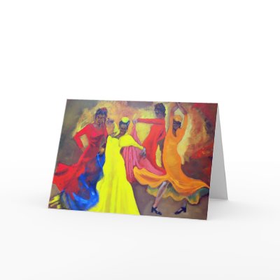 Ladies from Seville Greeting Card by joannealtman