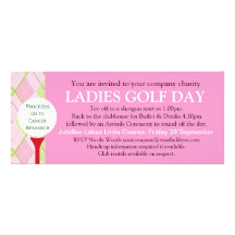 Ladies Golf day corporate group event invitation