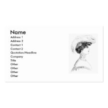 Ladies' Hat Business Card