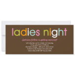 Ladies Night Bachelorette Party Invitation