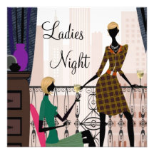 Ladies Night Party Personalized Invite