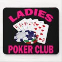 LADIES POKER CLUB mousepads