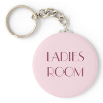 Ladies restroom keyring
