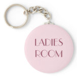 Ladies restroom keyring keychains