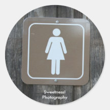 Ladies Room Sticker