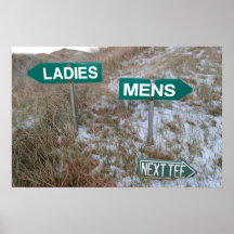 ladies sign above mens sign and next tee sign print