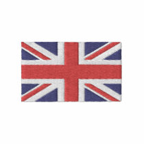 Ladies Stylish Front and Back British Flag Embroidered Polo Shirt