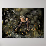 Lady and  Butterflies, large! Posters