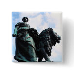 Lady and lion statues buttons