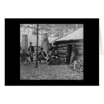 Lady and Officers at Brandy Station, VA 1864 Greeting Card