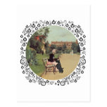 Lady and Scottie in the Park Postcards