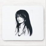 LADY ANIME ON MOUSE PAD mousepads