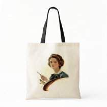 Lady Artist Canvas Bag